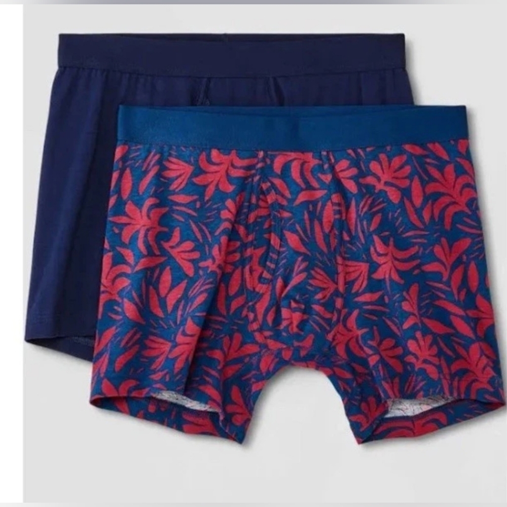 Goodfellow & Co Men's 2pk Boxer Briefs Ref Navy Print Large NEW R-0255